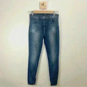 J BRAND Cropped Zip Skinny Jeans in Spirited Size 26